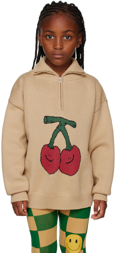 Shop Jellymallow Ssense Exclusive Kids Beige Cherry Sweater