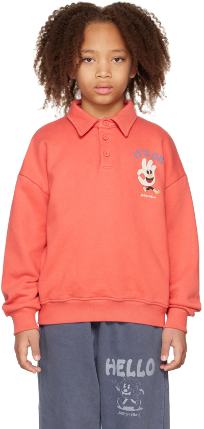 Shop Jellymallow Kids Pink Okay Sweatshirt
