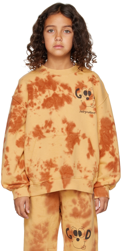 Shop Jellymallow Kids Brown 'good' Sweatshirt