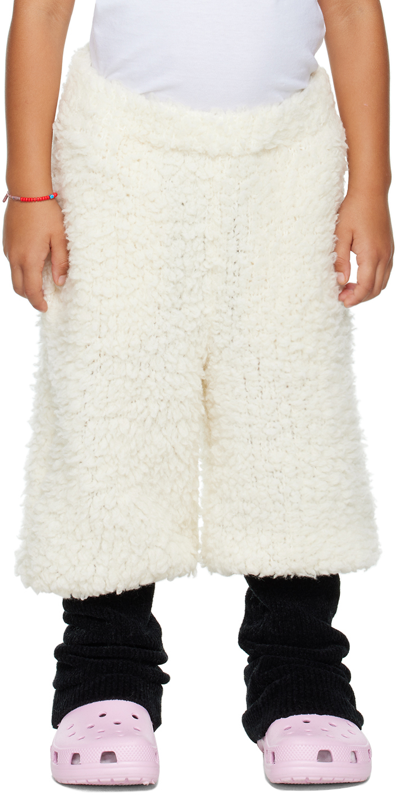 Doublet Kids Off-white Sheep Wannabe Knit Pants In White