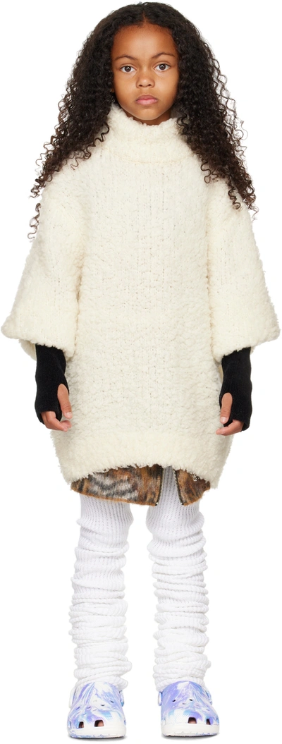 Doublet Kids White Sheep Wannabe Sweater In White