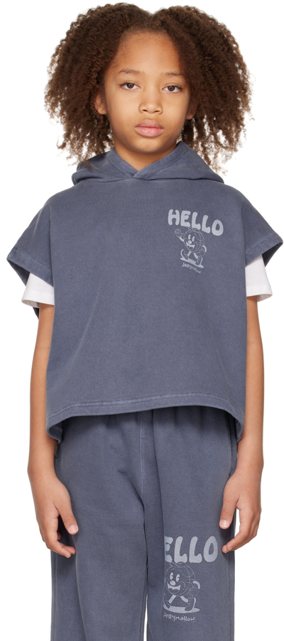 Shop Jellymallow Kids Navy 'hello' Vest