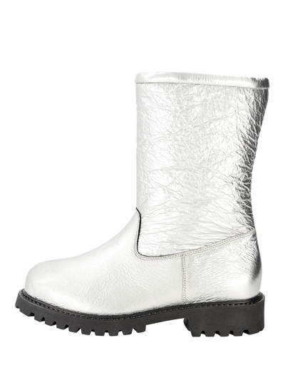 Shop Zecchino D’oro Kids Silver Boots For Girls