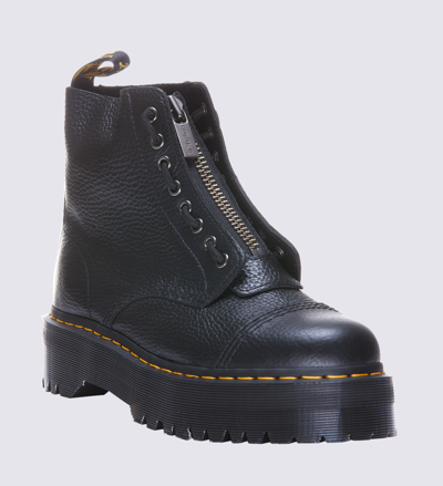 Shop Dr. Martens Black Leather Sinclair Platform