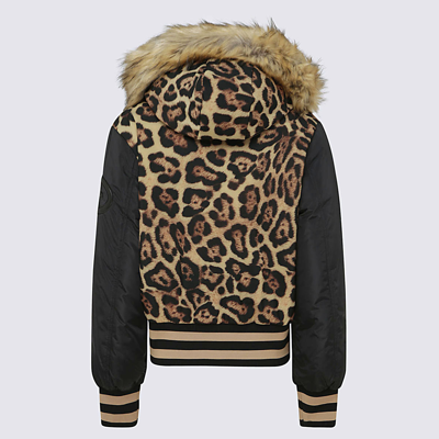 Shop Goldbergh Multicolour Kitty Down Jacket In Jaguar