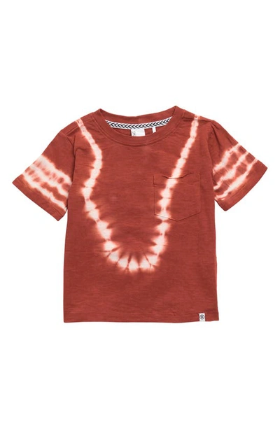 Shop Sovereign Code Kids' Global Tie Dye Cotton T-shirt In Ginger Rings