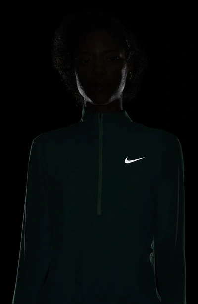 Shop Nike Element Half Zip Pullover In Neptune Green/ Light Menta