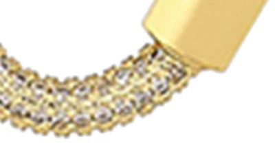 Shop Ettika Crystal Pavé Heart Clasp Necklace In Gold