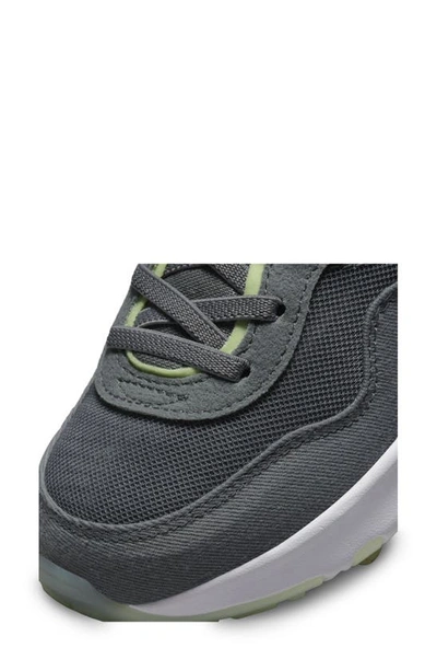 Shop Nike Kids' Air Max Motif Sneaker In Grey/ Volt/ Volt/ Black