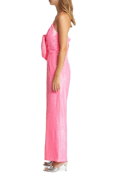 Shop Btfl-life Vlane Sequin Jumpsuit In Pink