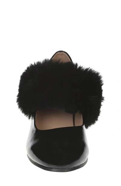 Shop Vince Camuto Faux Fur Mary Jane Pump In Black