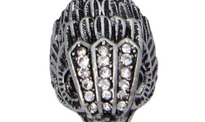 Kurt Geiger Shimmer Mesh Rope Eagle Head Bracelet In Crystal