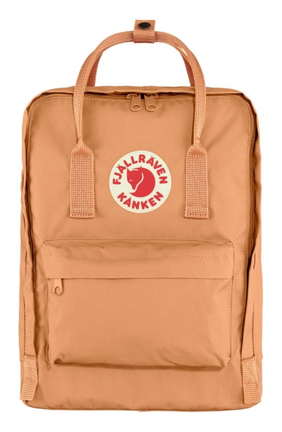 Shop Fjall Raven Kånken Water Resistant Backpack In Peach Sand
