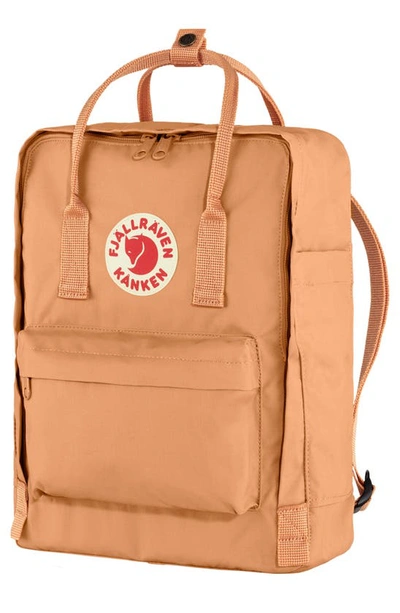 Shop Fjall Raven Kånken Water Resistant Backpack In Peach Sand