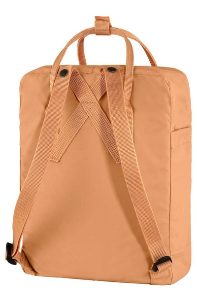 Shop Fjall Raven Kånken Water Resistant Backpack In Peach Sand