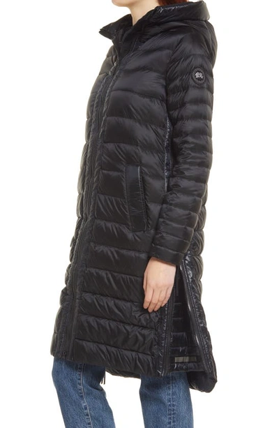 Canada Goose Roxboro Hooded Ultra-light Down Jacket In Black