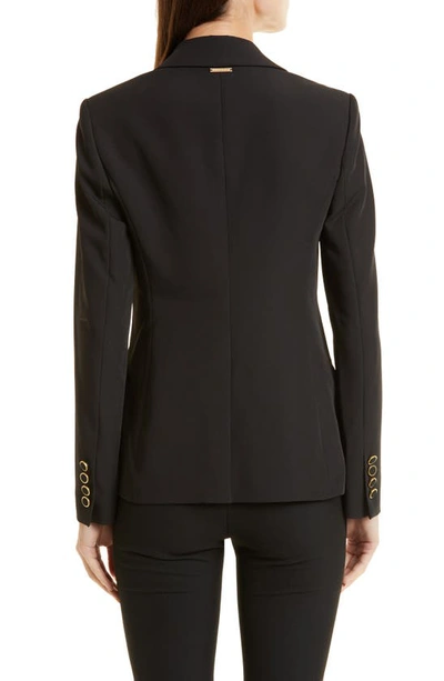 Shop Milly Cady Avery One-button Blazer In Black