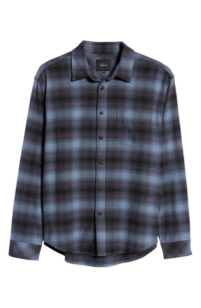Shop Rails Forrest Plaid Button-up Flannel Shirt In Reflection Wraith