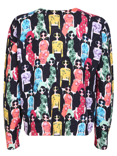 Shop Alice And Olivia Alice + Olivia Pullover With Graphic Print By Alice + Olivia In Multi