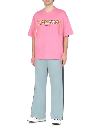Shop Lanvin T-shirts And Polos In Flamingo Pink