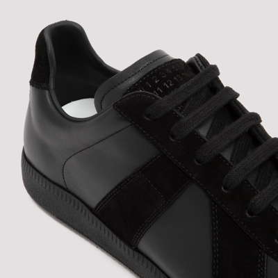 Shop Maison Margiela Replica Low Top Sneakers Shoes In Black
