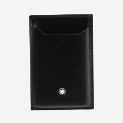 Shop Montblanc Meisterstuck Card Holder 3 Compartments In Nero