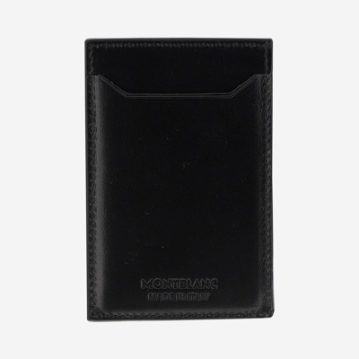 Shop Montblanc Meisterstuck Card Holder 3 Compartments In Nero