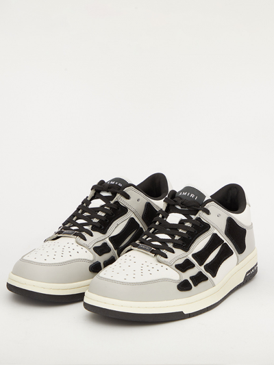 Shop Amiri Skel-top Low Sneakers In Grey