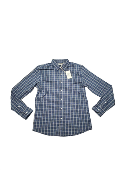 Shop Faherty The Movement Shirt In Sea Storm Plaid In Grey