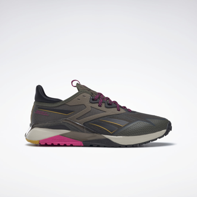 Shop Reebok Women's Nano X2 Tr Adventure Training Shoes In Army Green/core Black/proud Pink