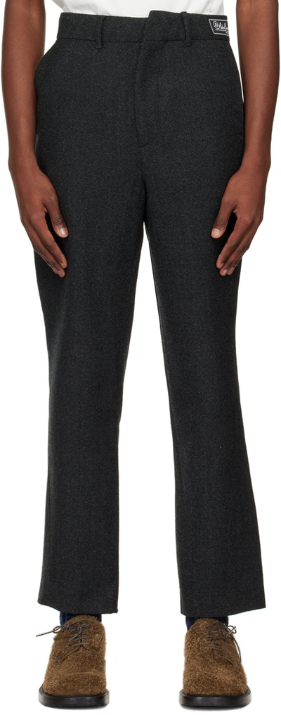 Shop Ader Error Gray Alin Trousers In Grey