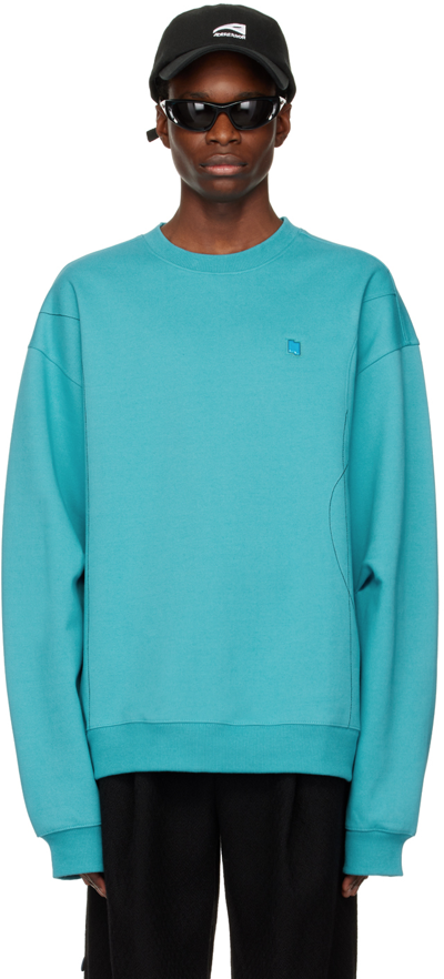 Shop Ader Error Blue Trs Sweatshirt In Sky Blue