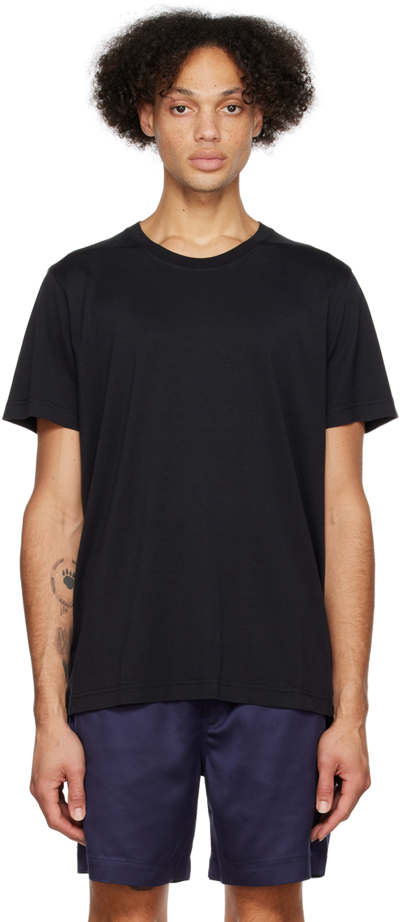 Shop Cdlp Black Crewneck T-shirt
