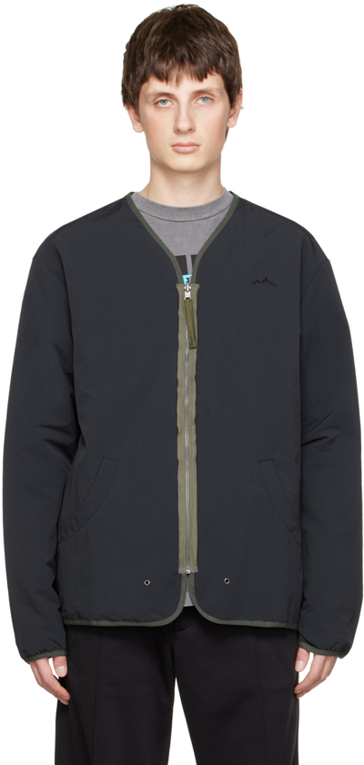 Shop Afield Out Black Cedar Reversible Jacket In Black/sage