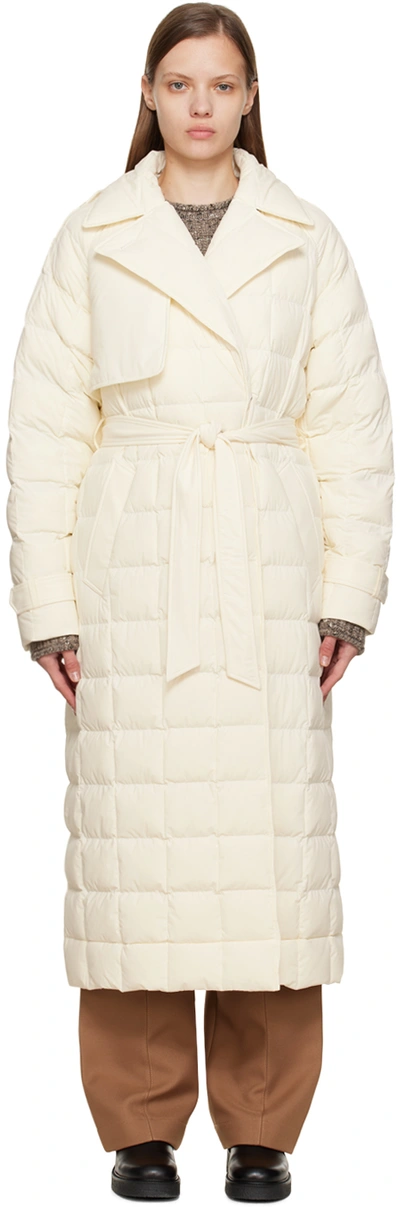 Shop Mackage Off-white Penelope Down Jacket In Cream