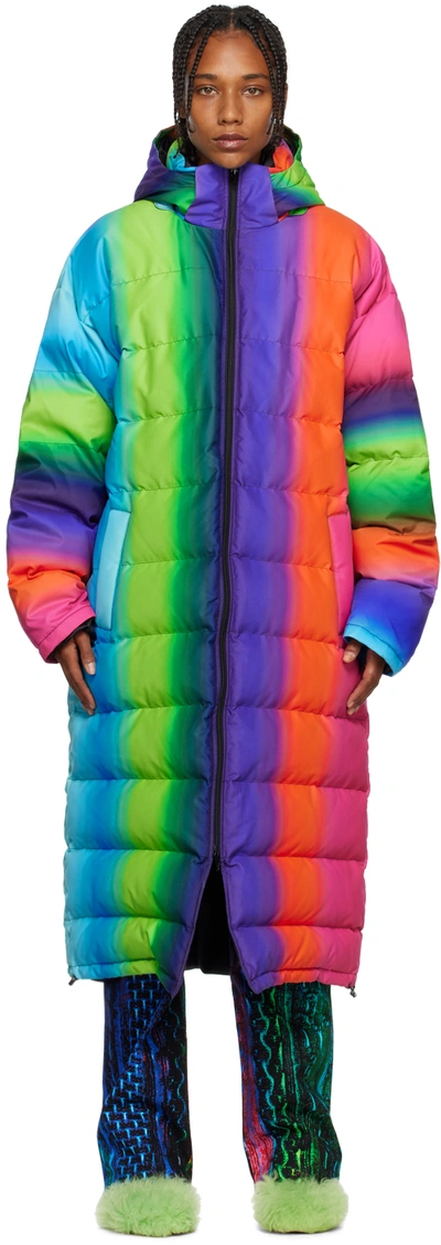 Shop Agr Multicolor Gradient Down Coat