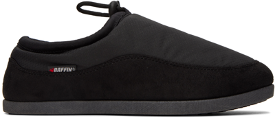 Shop Baffin Black Cabin Slippers In Bbi Black