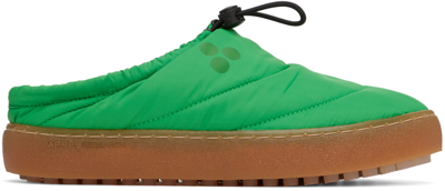 Shop Après Research Ssense Exclusive Green Alpha Slippers