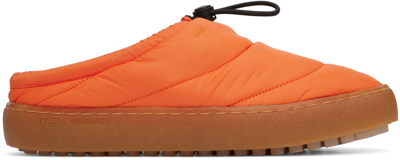 Shop Après Research Ssense Exclusive Orange Alpha Slippers In Safety Orange