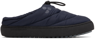 Shop Après Research Ssense Exclusive Navy Alpha Slippers In Deep Navy