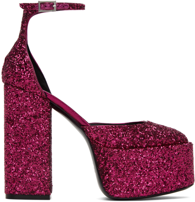 Shop Paris Texas Pink Dalilah Heels In Stardust Pink