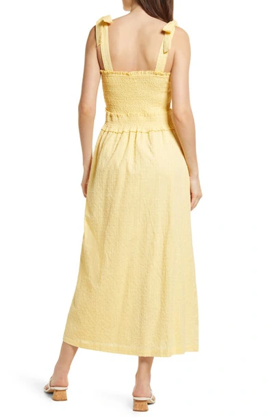 Shop Lost + Wander Picking Daisies Cotton Sundress In Butter