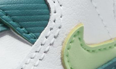 Shop Nike Kids' Air Max 90 Toggle Sneaker In White/ Spruce/ Phantom/ Volt