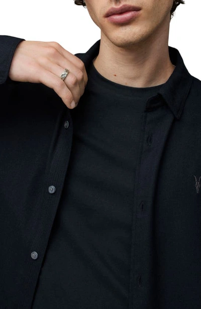 ALLSAINTS HEMLOCK RAMSKULL BUTTON-UP SHIRT 
