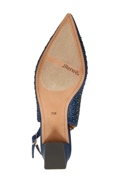 Shop J. Reneé Pranil Pointed Toe Slingback Pump In Navy