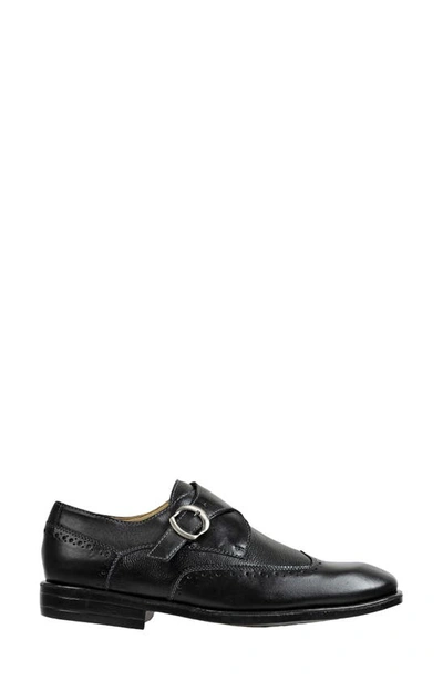 Shop Sandro Moscoloni Monk Strap Wingtip Loafer In Black