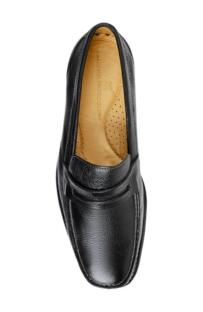 Shop Sandro Moscoloni Andy Moc Toe Penny Loafer In Black