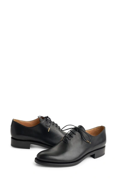 The Office Of Angela Scott Ms. Jane Stud Kiltie Leather Loafers In Black