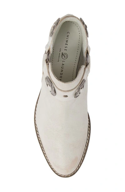 Shop Chinese Laundry Austin Bootie In White Leather