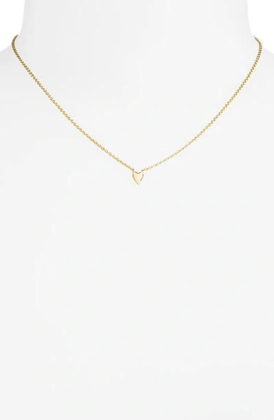 Argento Vivo Mini Heart Pendant Necklace In Gold